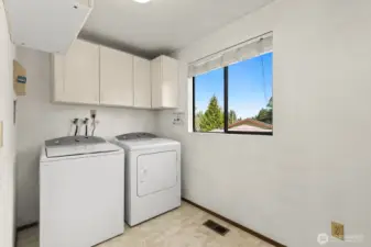 Large laundry room! Huge pantry area on other side of room.