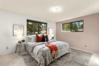 Primary suite on upper level.