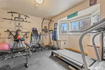 Home gym or flex bedroom space—perfect for fitness, hobbies, or guest accommodations.