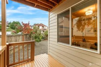 View off Covered Deck