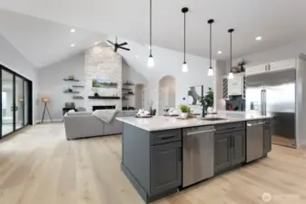 Double Dishwashers in Kitchen Island