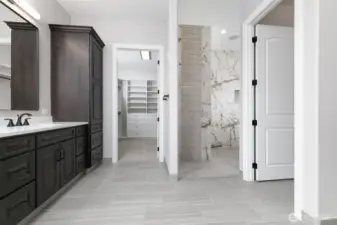 Primary Bath - Closet and Walk-in Shower