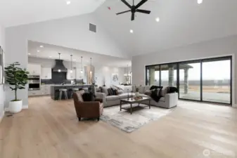 Open Concept with Soaring Ceilings