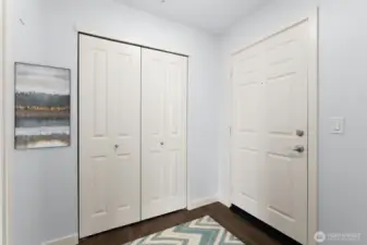 Entry area with closet