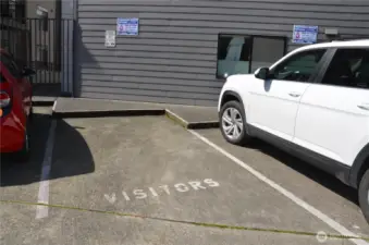 East side visitor parking