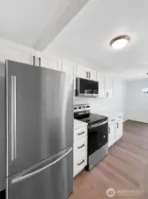 Kitchen and brand-new appliances.