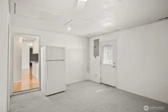 Family room - with existig refrigerator