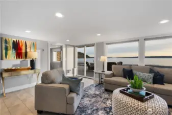 Head downstairs to more views from the rec room.