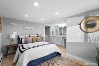 Take your pick of the primary suites--great flexibility for guests or multi-generational living.