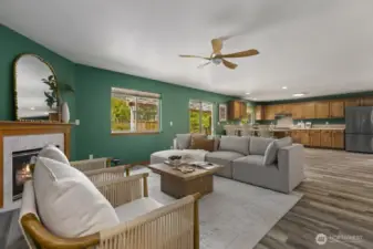The lighting and ceiling fans are all new throughout the home.