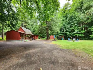 view from driveway