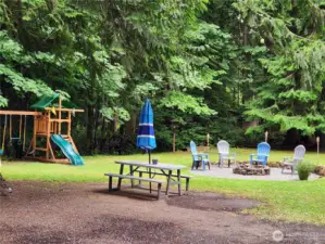 beautiful outdoor gathering area