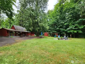view from yard