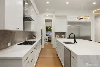 Spacious and flowing main kitchen.