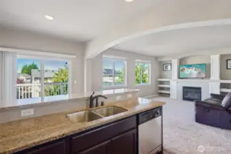 Kitchen to Family room