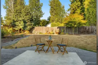 Patio off the slider