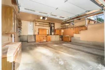 Oversized 2-Car attached Garage