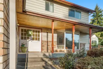 Covered Front Porch entry