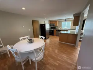 All of the kitchen appliances remain with the home.  Granite countertops are a nice interior touch.