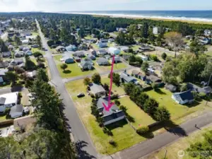 This drone shot is looking south towards Long Beach, Seaview and Ilwaco.  The long beach peninsula is a special place!