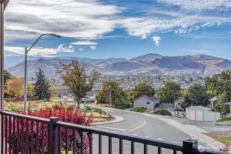 View of the mountains and river