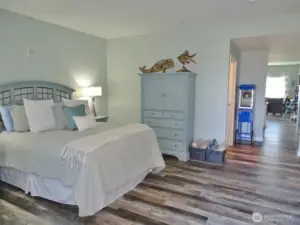 Open Bedroom leading into the Great Room.