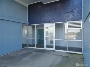 Entry into the building.