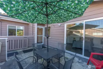 Slider leads to 2nd bdrm