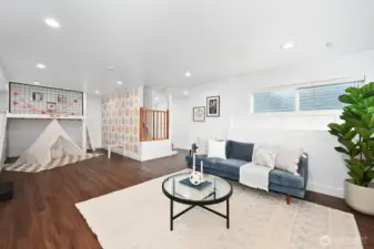 Rec room and play area