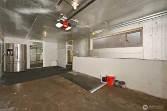 Garage with second fridge