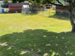 Back yard is fully fenced for safety of children and pets.