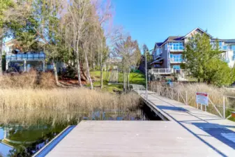 Take a swim, get some sun or just enjoy the natural beauty of the Dockside on Kitsap Lake community.