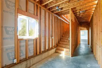 Walk upstairs to the huge loft space above the shop!