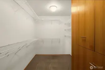Dream walk-in closet with custom built-ins