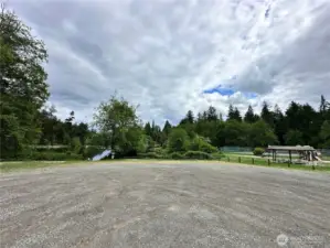 Riviera Club Amenities - Josephine lakefront - Playground, tennis and pickle ball courts, this is big parking lot