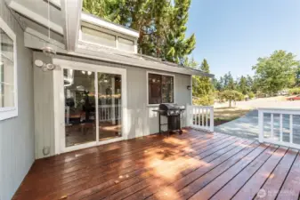 Large porch to enjoy the outdoors.