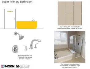 Primary bath selections