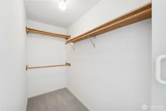 Primary walk-in closet
