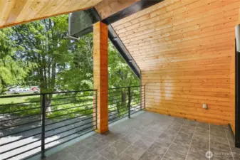 Private deck off primary for your morning coffee
