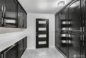 Utility room and access to deck
