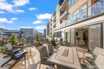 From the community room double sliding doors, you can enjoy access to the community deck complete with a fire-pit and grill.