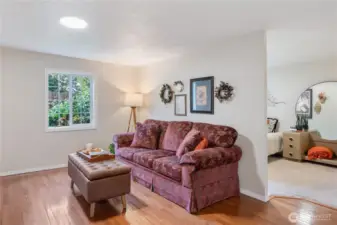 Beautiful floors and design, leading into the bedroom