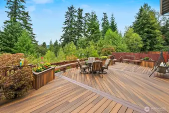 Gorgeous views from the deck and back of home.  Peace abounds and entertaining perfection!