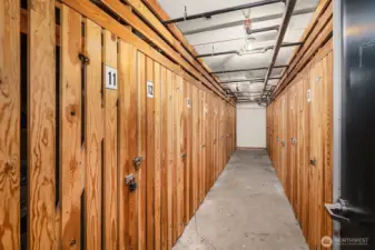 On the 3rd floor in a locked room, you'll find your private storage area - just off the elevator.