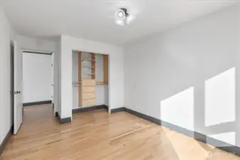 1 of 2 Bedrooms. Light & Bright Views to wake up too or work from.