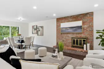 Upstairs Living and Dining