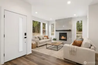 Photos, plans and elevations may be examples representing the community, community  amenities, homes or artist’s renderings that may not accurately represent the actual  condition of a homesite or home as constructed, and may also contain options and  upgrades which are not included in the sale. Trailside Homes reserves the right to make  changes to floor plans, specifications, dimensions, design and elevations without prior  notice. Stated dimensions and square footage, if applicable, are estimated and should  not be used as representations of the home’s actual size