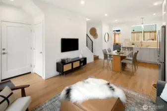 Open concept main living area.