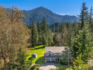 Set on over 3.5 acres of private, serene North Bend landscape.