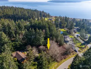 Aerial view  towards the Southeast looking at Cascade mountains.